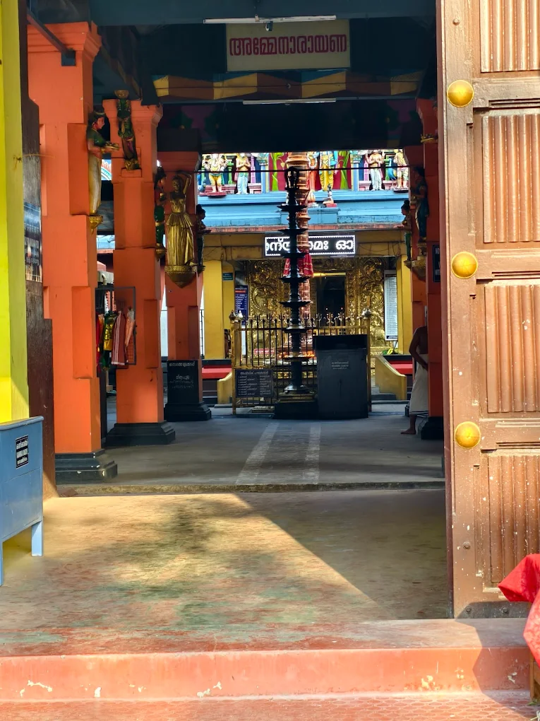 Devotees offering prayers at Kidangamparambu Sree Bhuvaneswari Temple in Alappuzha Kerala