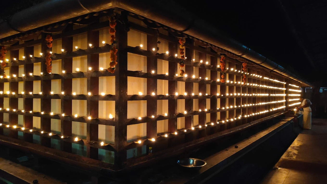 Devotees at Lekshmi Narayana Temple