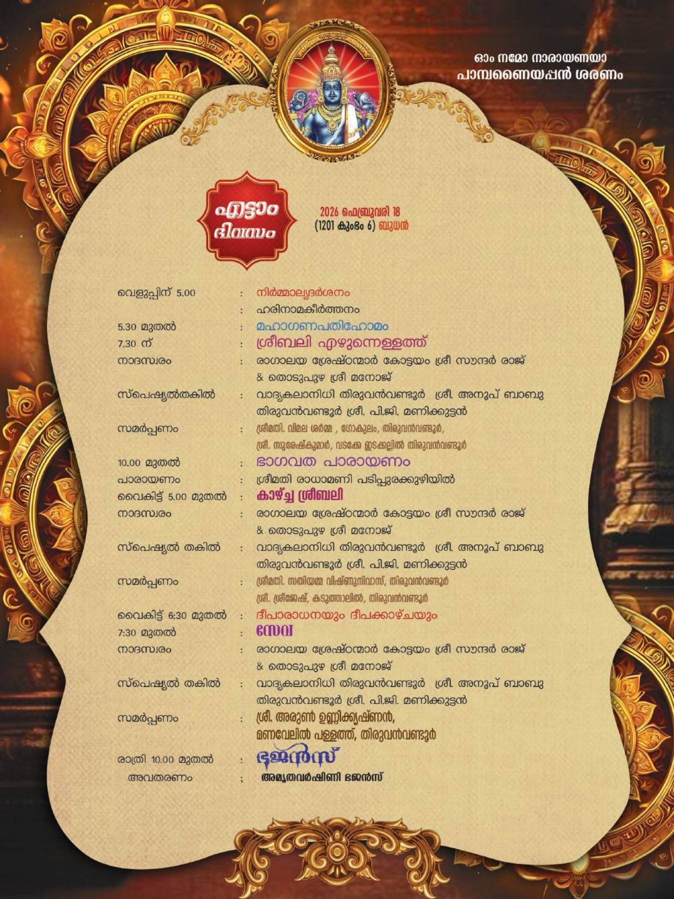 Mayoor Nritham peacock dance at Thiruvanvandoor temple festival