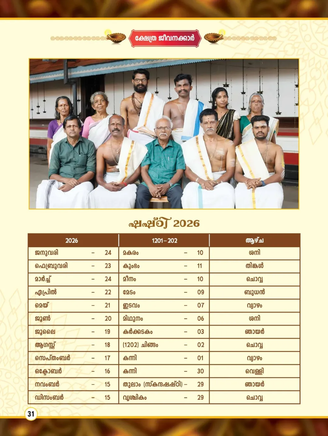 Temple pandal decorated with traditional flowers and lights