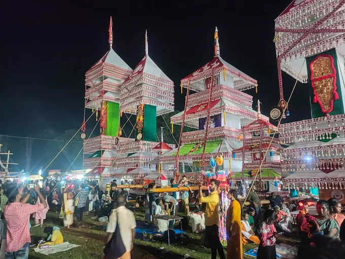 Decorated Temple for Pallikkal Aarattu 2026