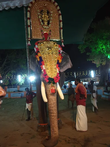Pallathamkulangara Bhagavathi Temple entrance in Kuzhuppilly