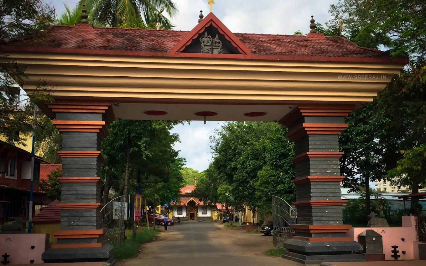 Side view of Ernakulam Shiva Temple in Ernakulam