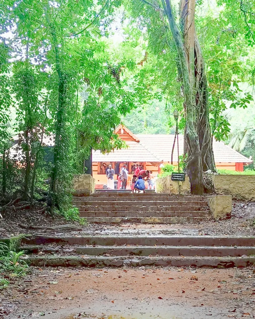 Iringole Kavu Ernakulam ancient Durga temple surrounded by lush green forest