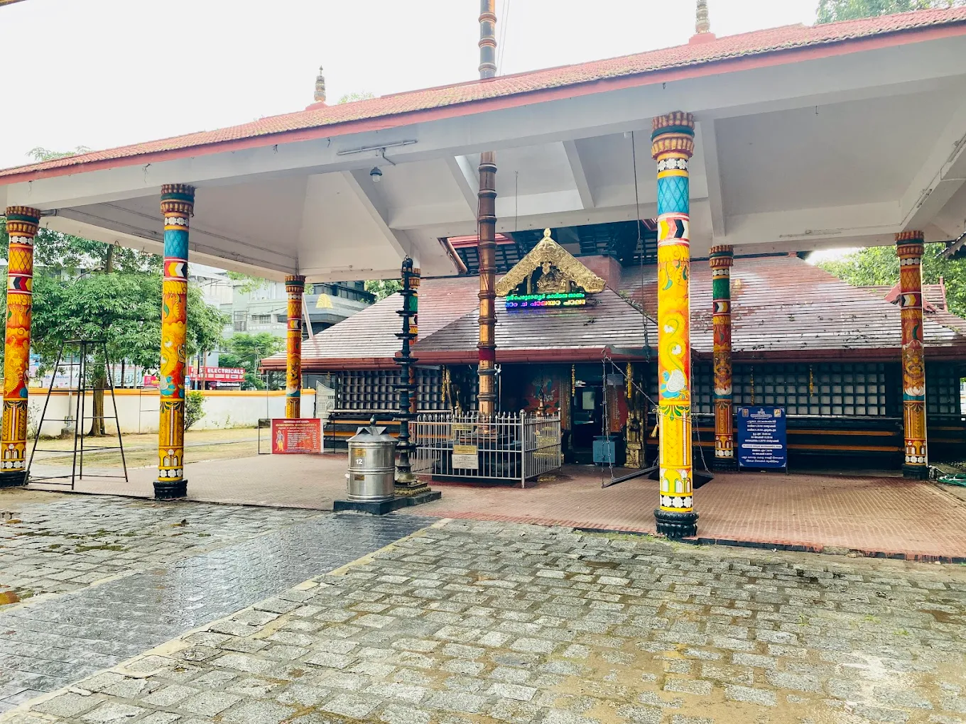 Sacred Bhadrakali Devi temple with Ganapathy, Ayyappan and Nagas deities in Ernakulam region