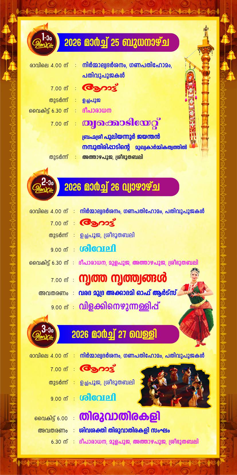 Devotees participating in Thiruvutsavam 2026 at Ernakulam