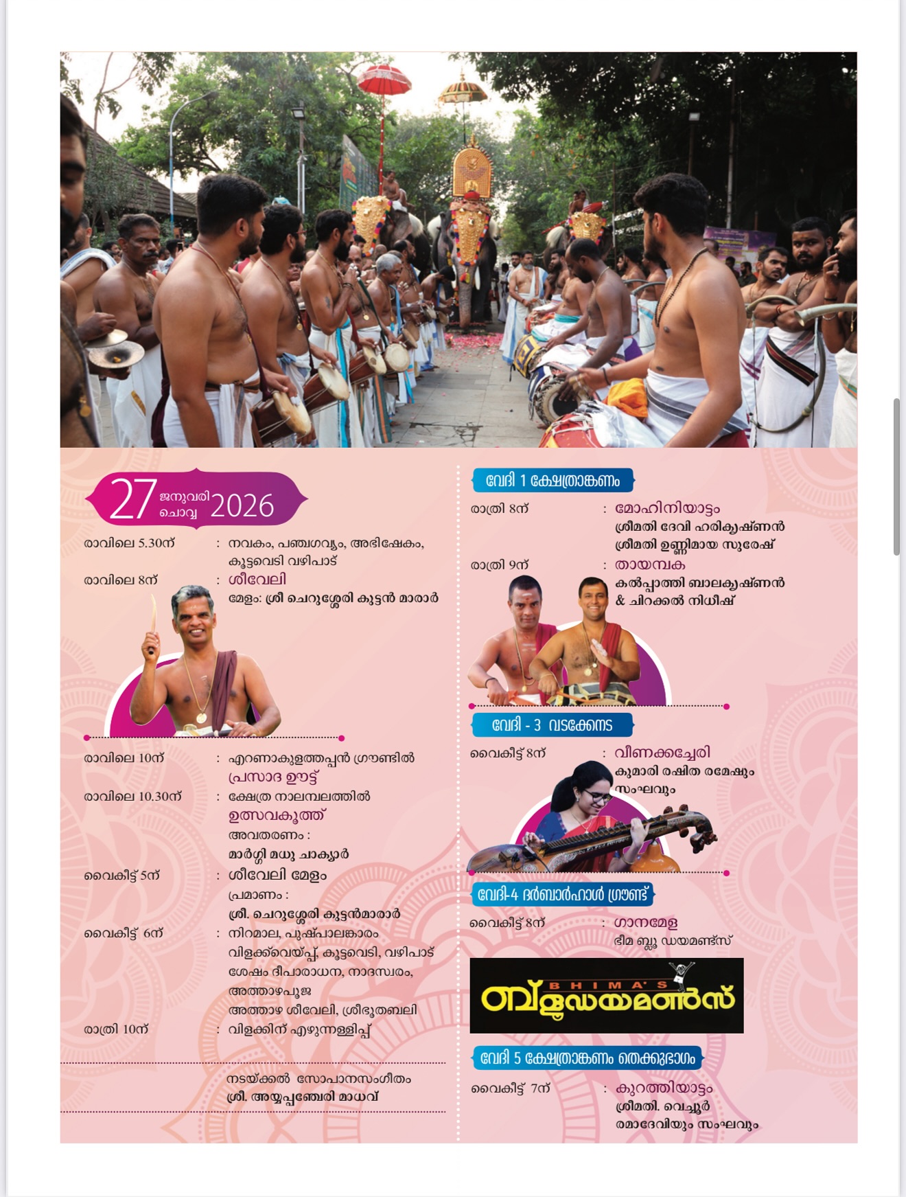Sheeveli Melam at Ernakulam Shiva Temple