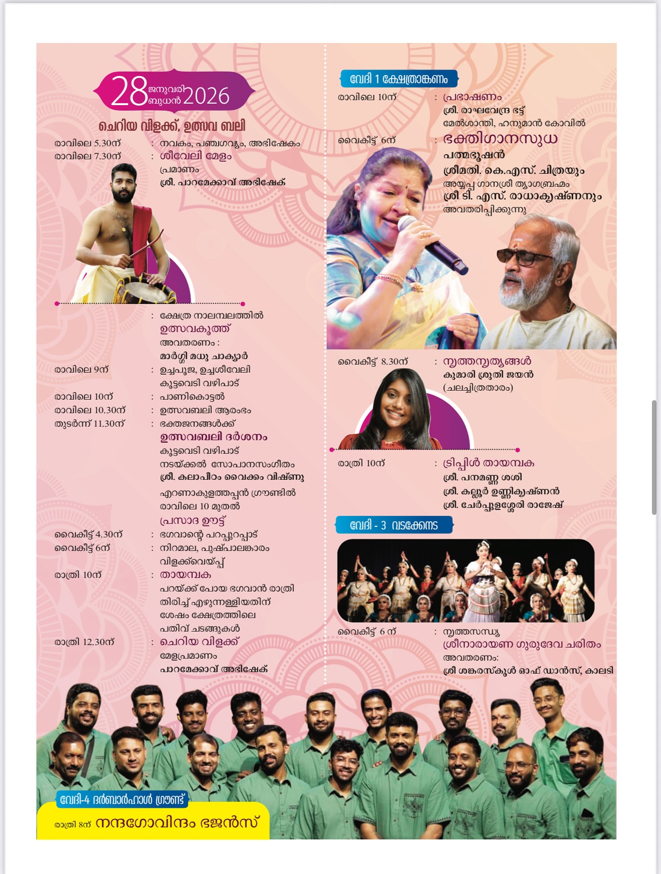 Panchavadyam performance at Ernakulam Shiva Temple