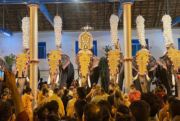 Vrishchikotsavam Sree Poornathrayeesa Temple Thripunithura Ernakulam Kerala