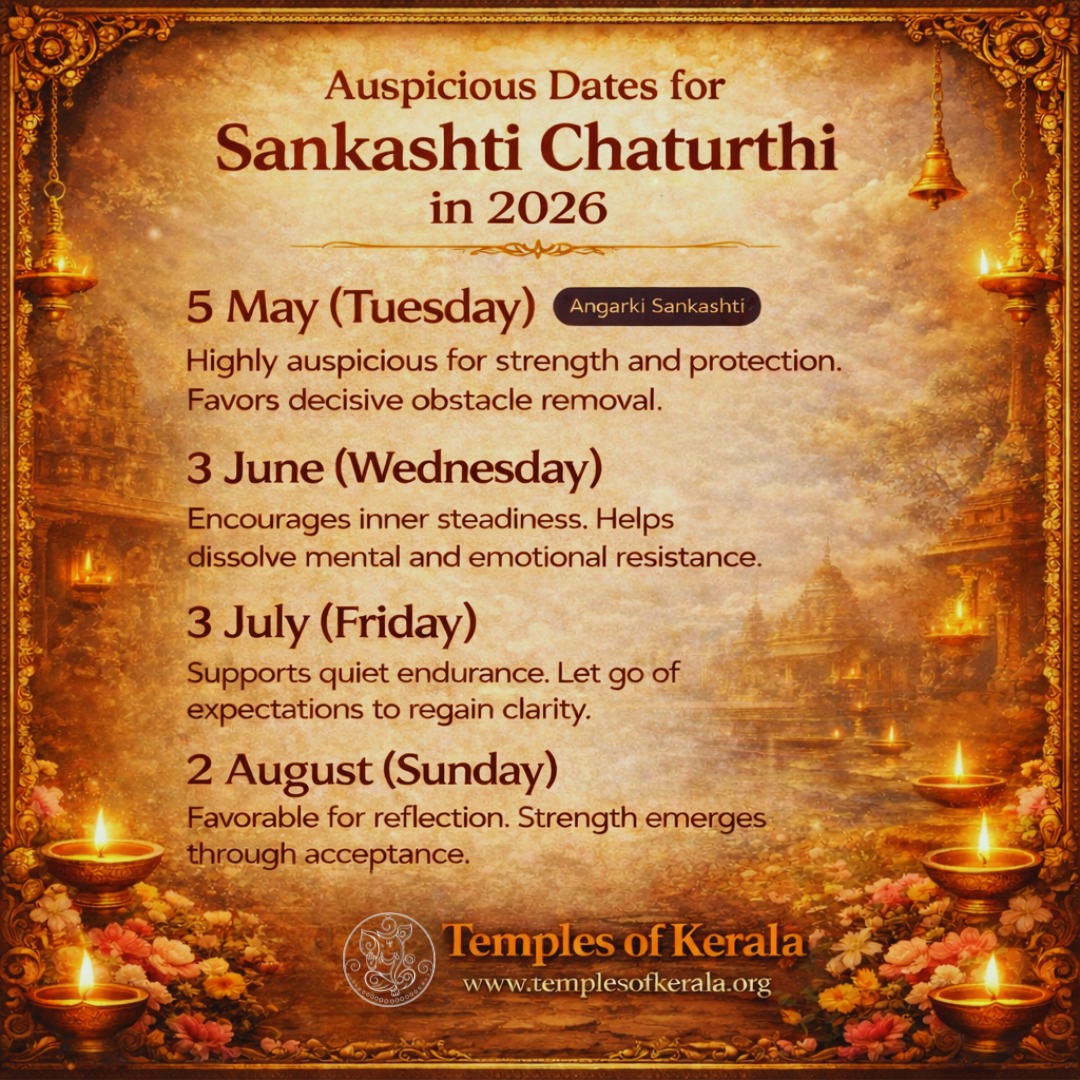 Monthly Sankashti Chaturthi dates 2026 for spiritual observances