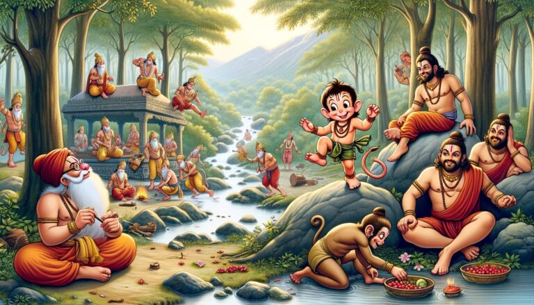 Curse of the Sages on Hanuman