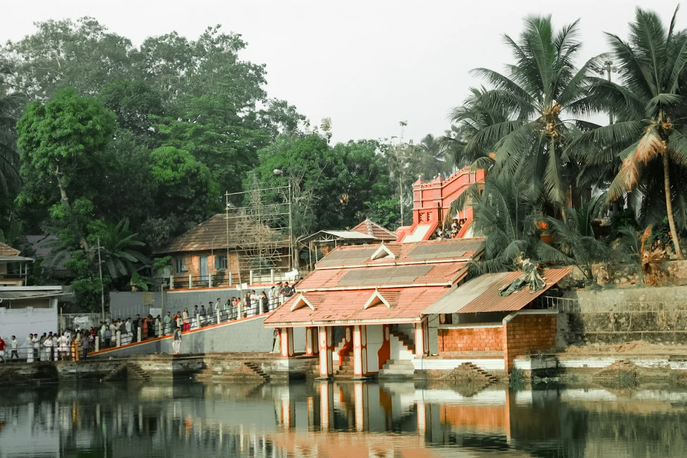 Sacred temple pond at Thiruvangad Sree Rama Swami Temple