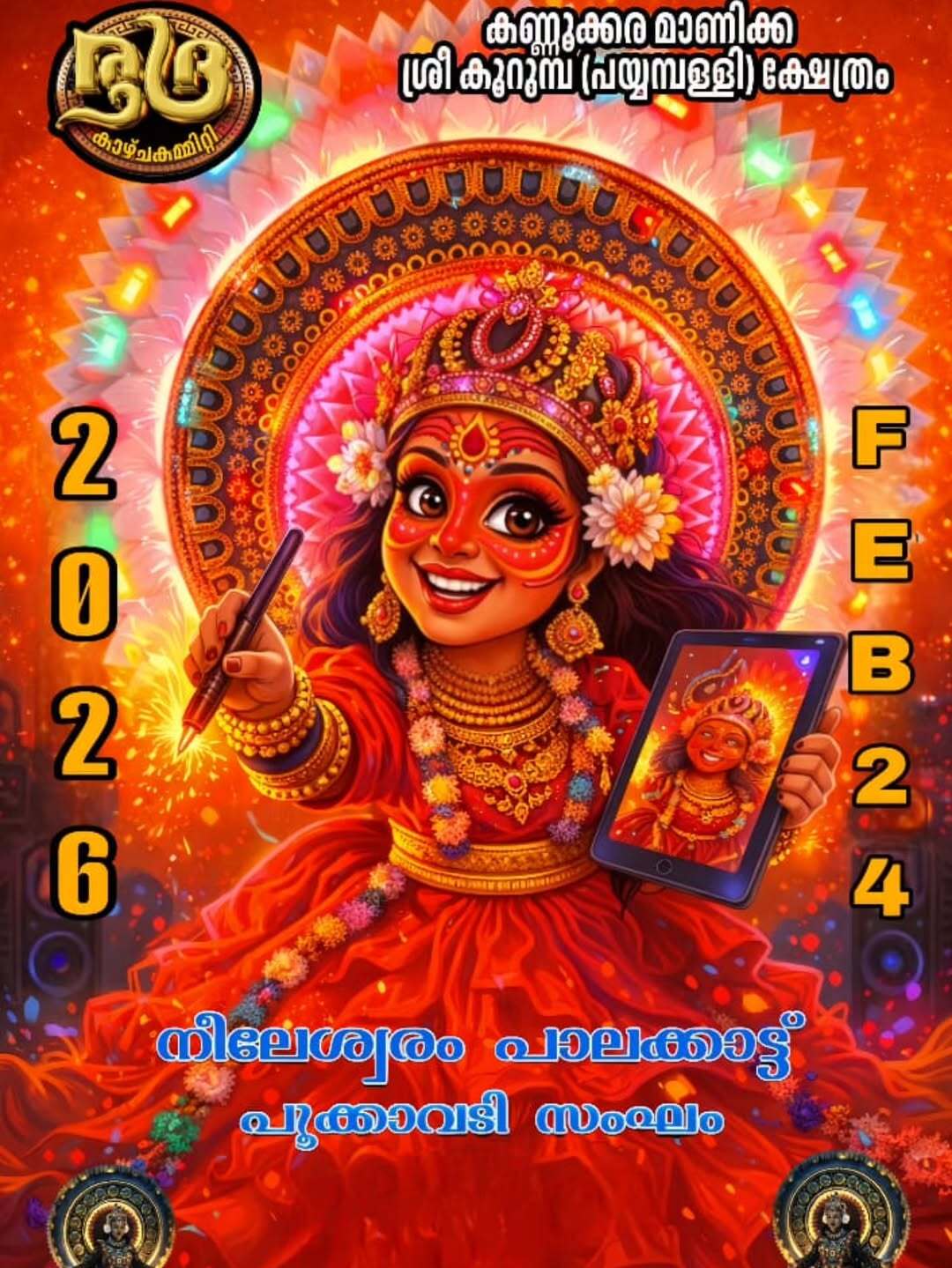 Manikkakav Kazhcha  Kannokkara Manikka Sree Kurumba (Payyampalli) Temple Kannur Kerala