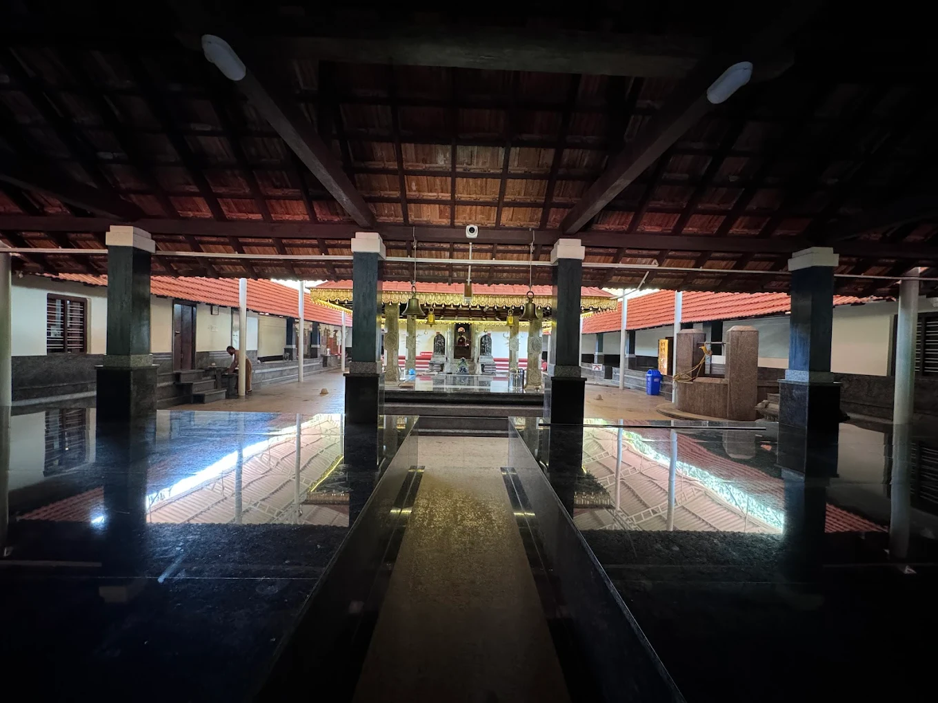 Ubrangala Shri Mahadeva Parvathi temple Swayambhu Shiva Lingam and inner courtyard view