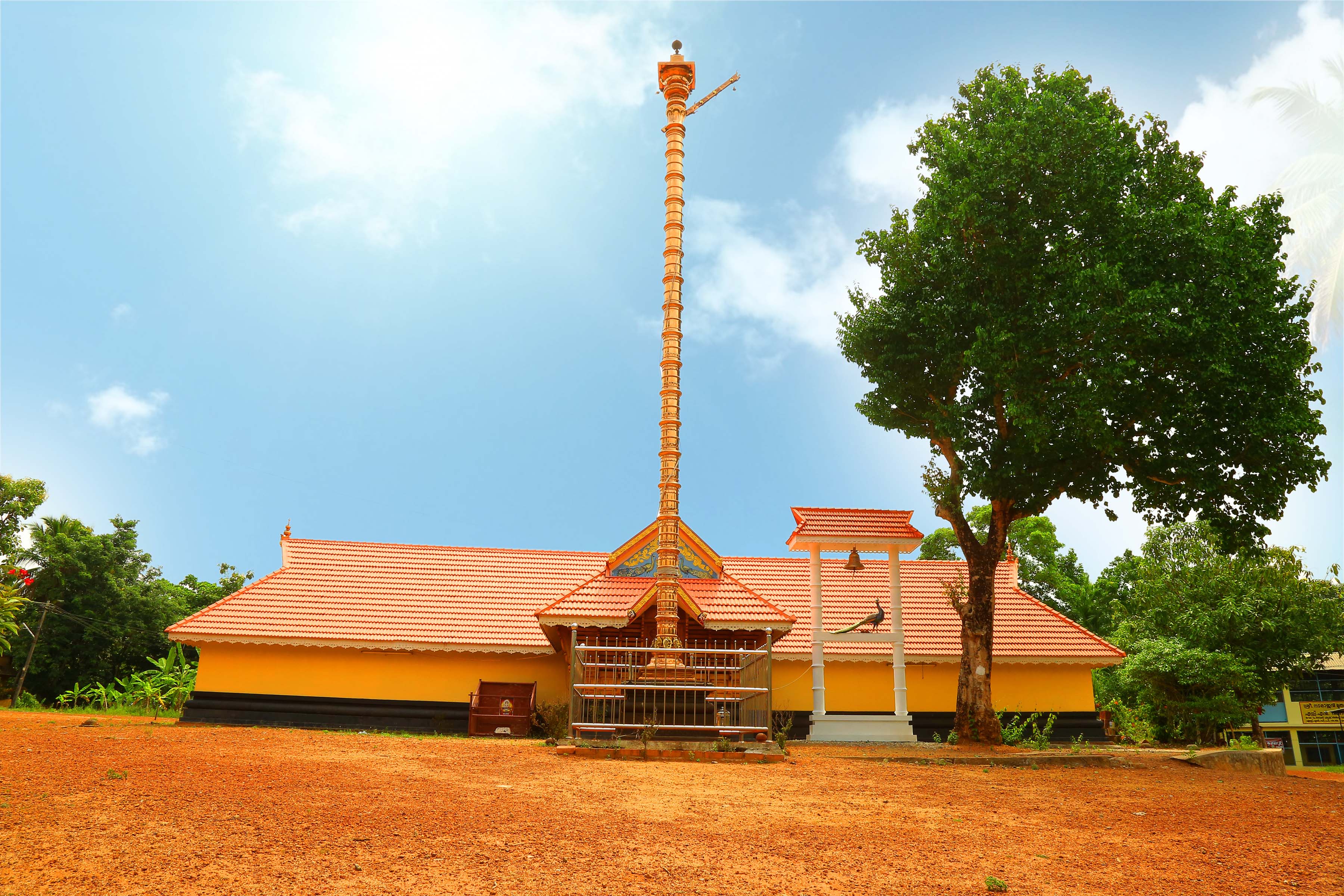Temple sanctum of Lord Subrahmanya at Ezhukone, Kollam