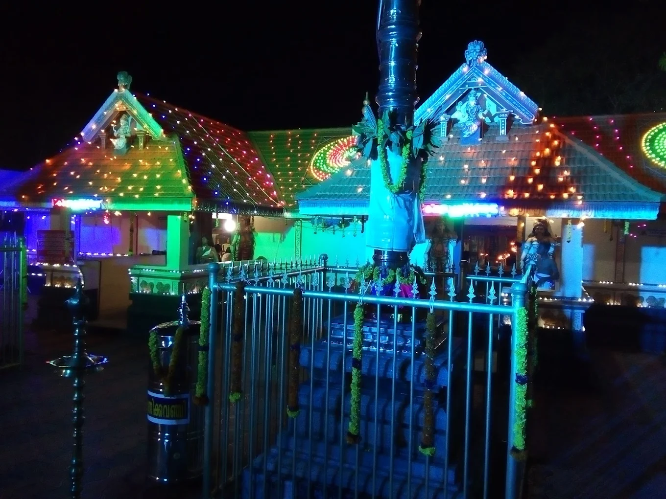 Front view of Sri Kochu Mandaikadu Temple Kollam