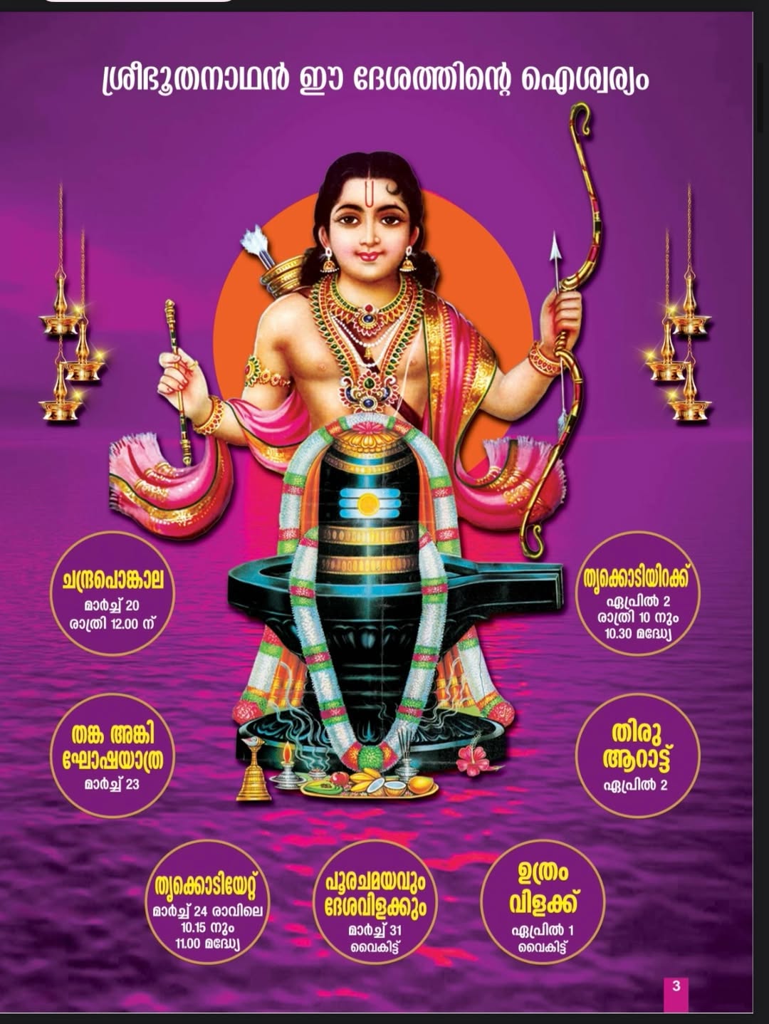 Chathannoor temple festival 2026 Bhoothanatha Mahotsavam Kerala