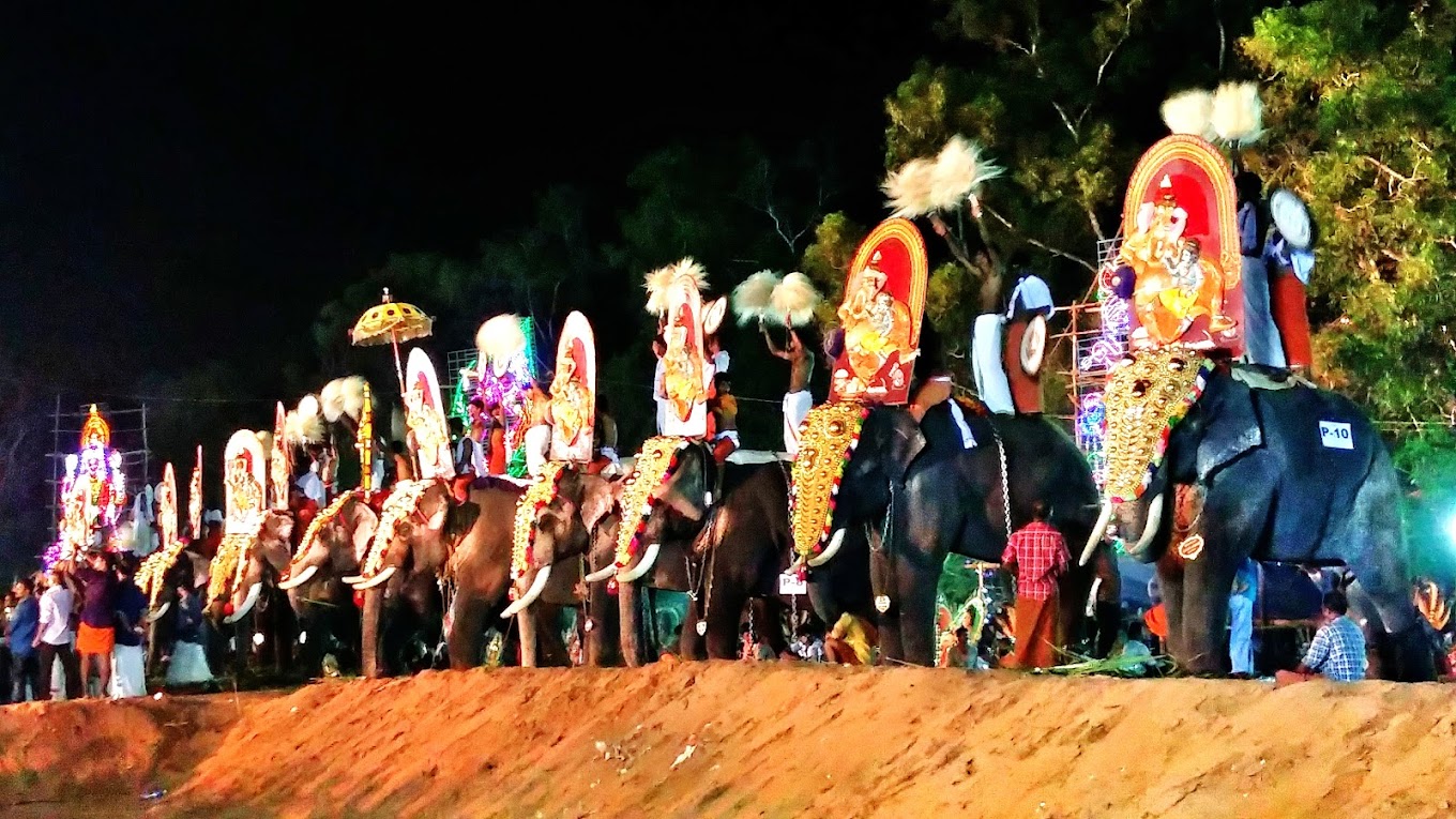 Kathakali Festival Asramam Sree Krishna Swamy Temple Kollam Kerala