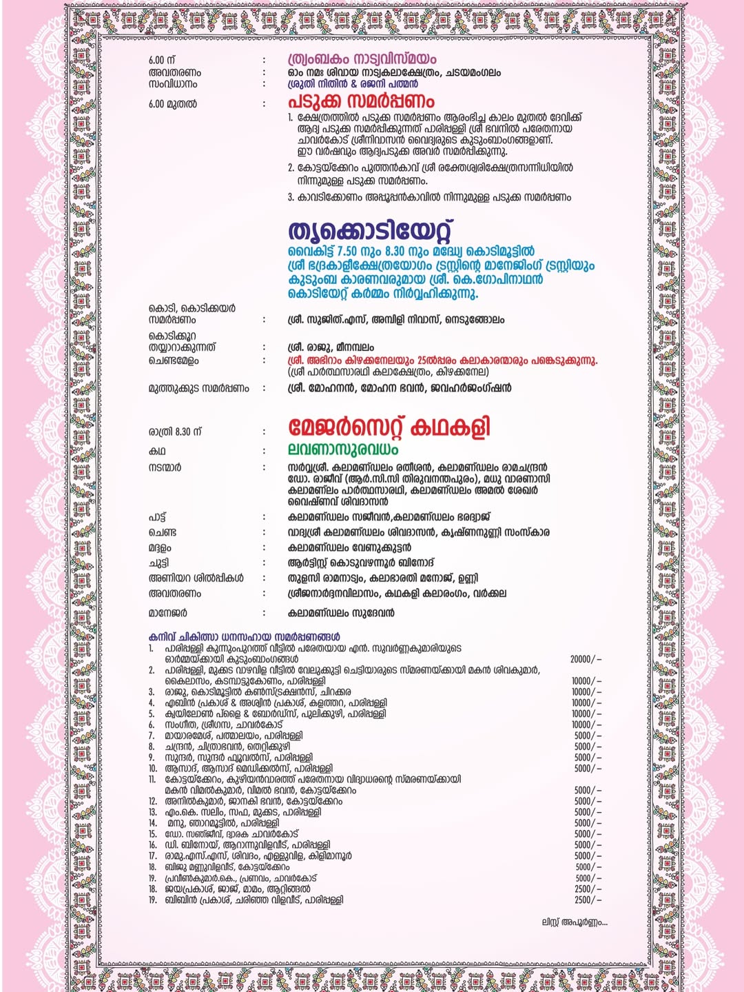 Ponkal offering to the deity during festival