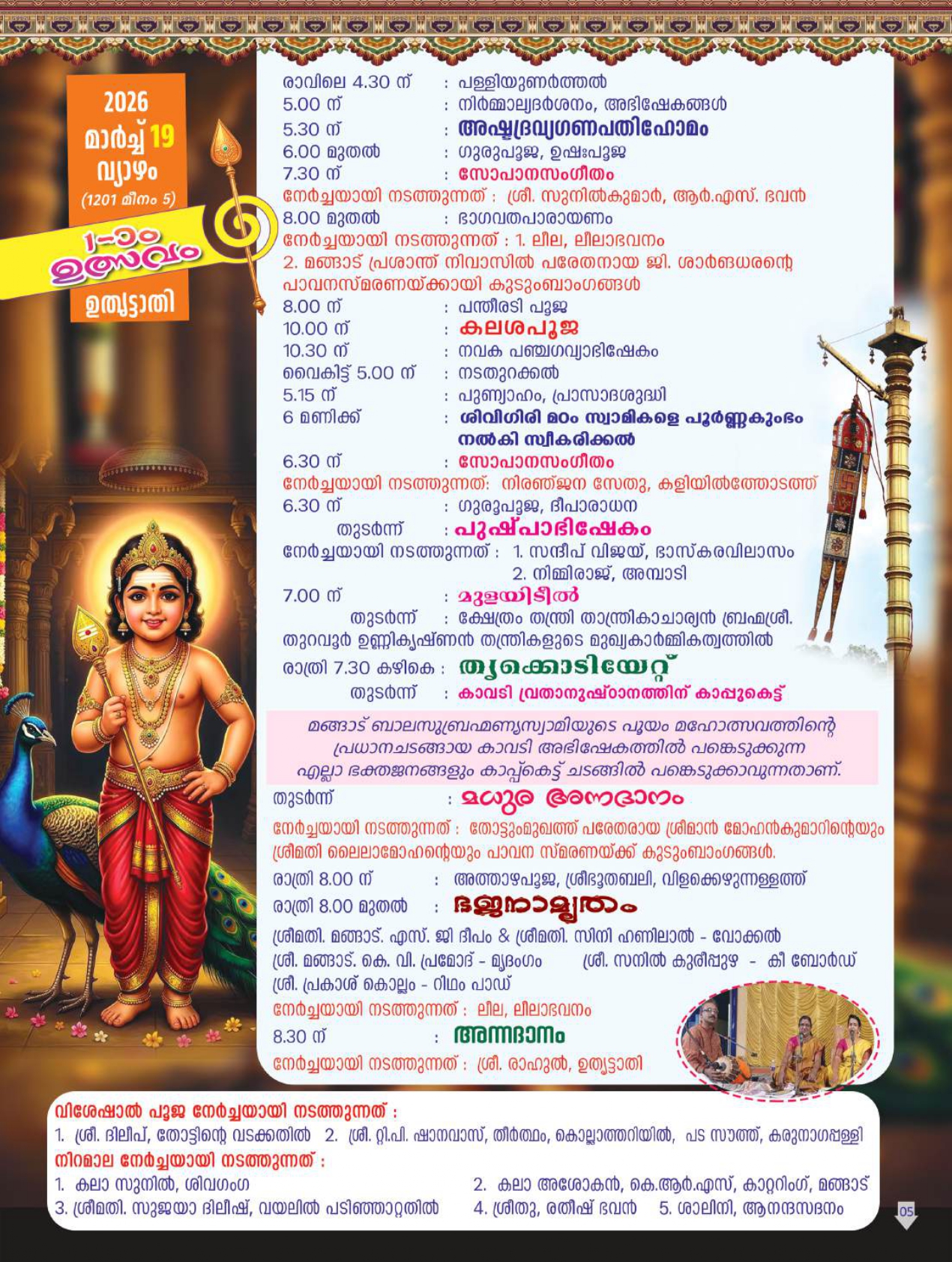 Bimba Shuddhi Kriyas idol purification in temple