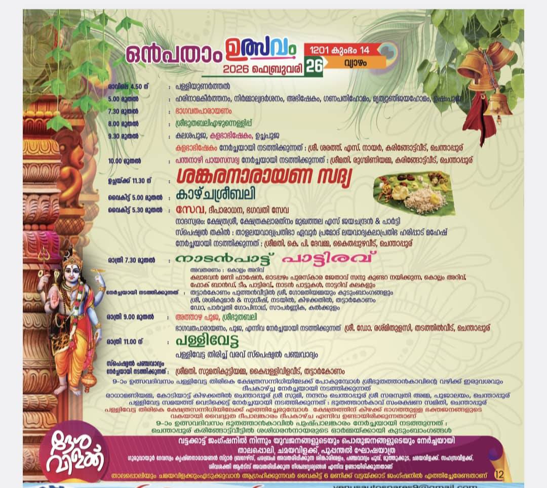 Natakam (drama) performance at Kalkulathu Temple festiva