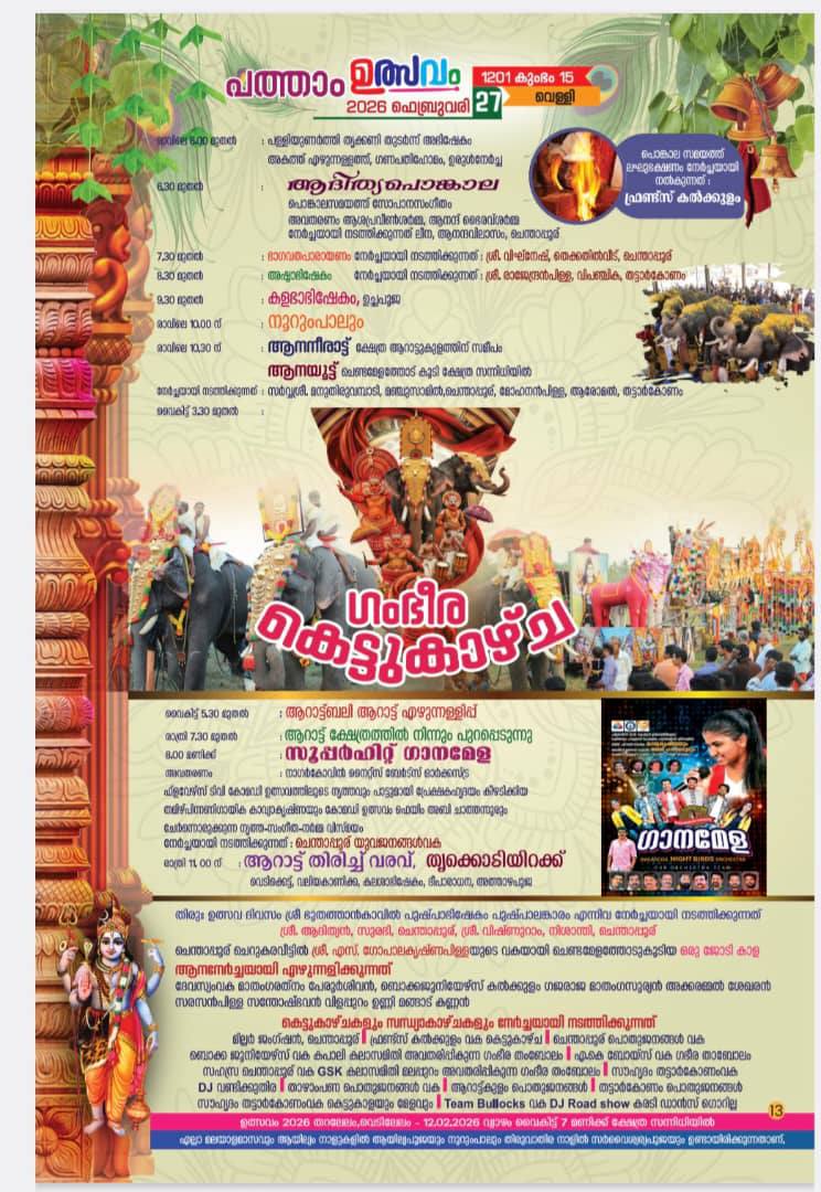 Annadanam distribution during Kollam temple festival