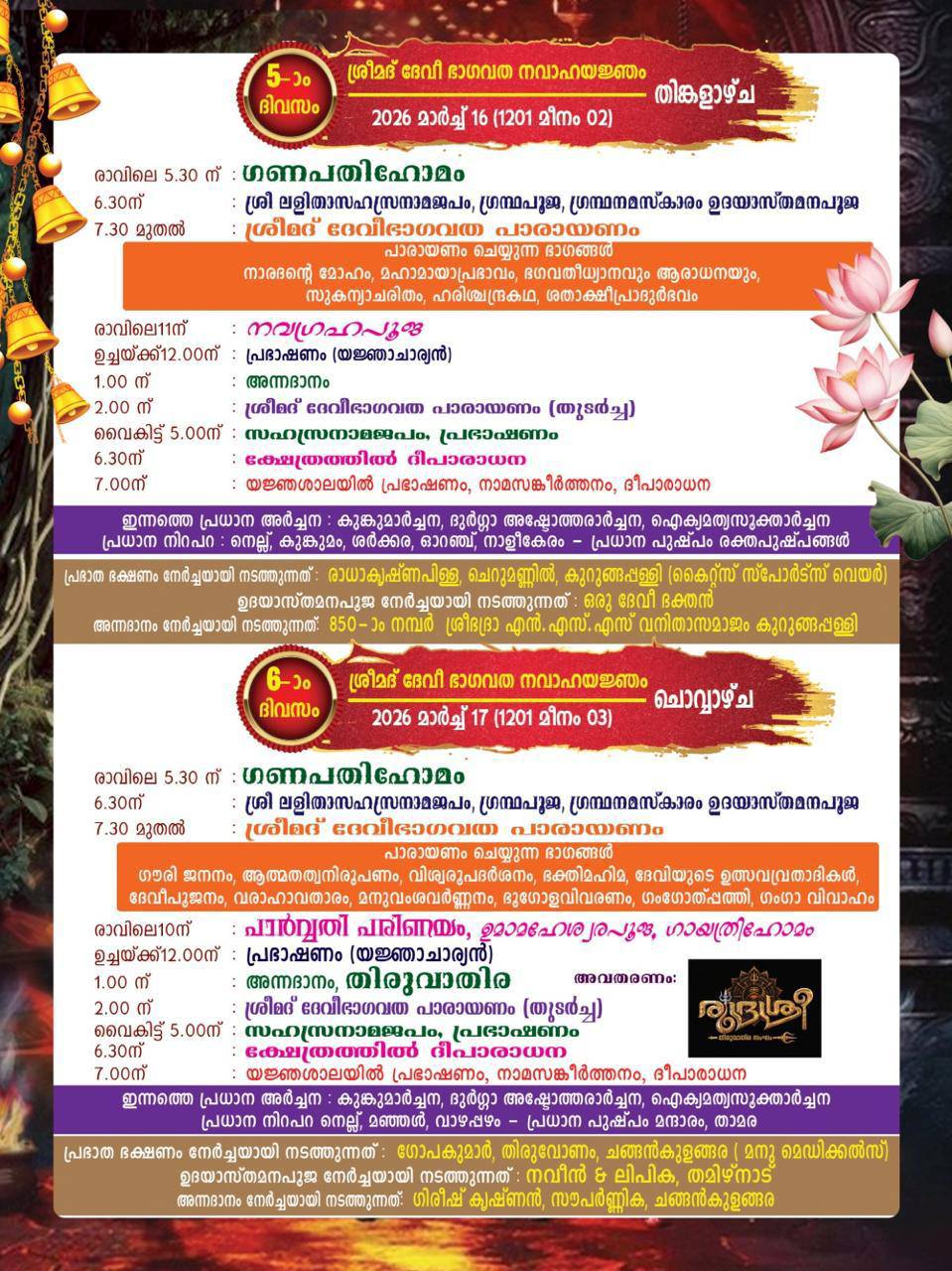 Kettukazhcha procession at Kurungappally Bhagavathi Temple festival