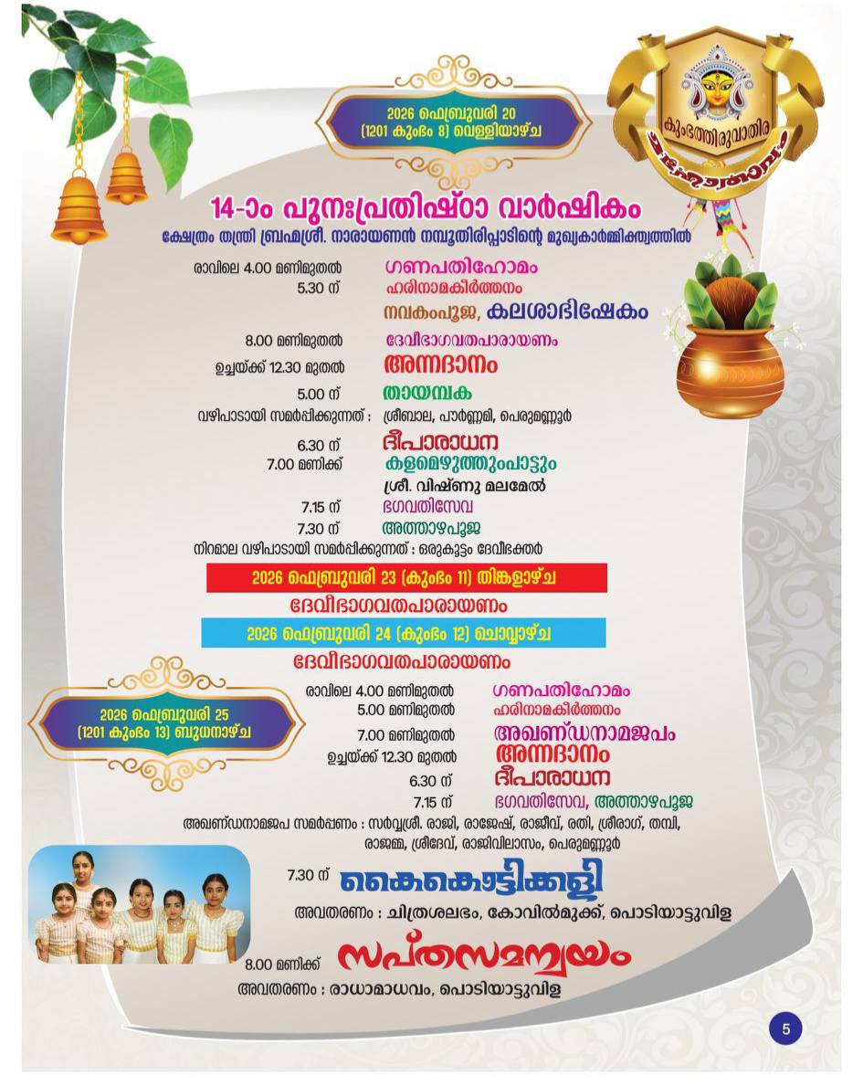 Kalamezhuthu ritual during Kumbha Thiruvathira at Perumannoor Devi Temple