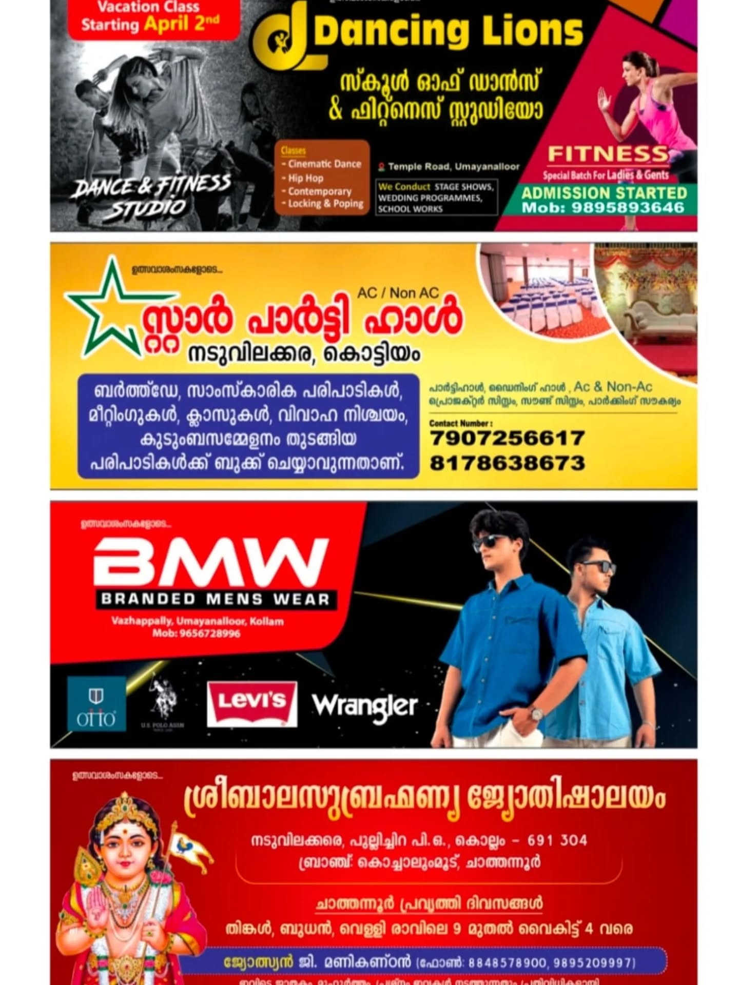 Devotees participating in Thiru Utsavam rituals in Kollam