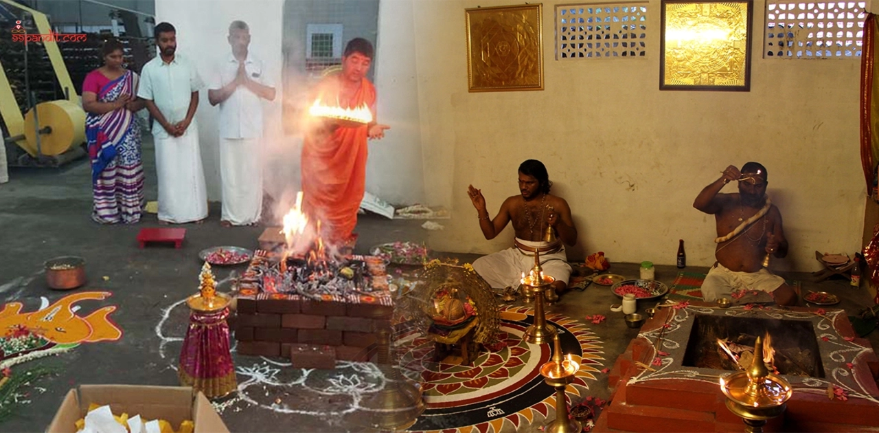Ganapathi Homam & Ashtadravya Ganapathihomam Vazhipadukal at Ganapathy Manarcaud Devi Temple Kottayam