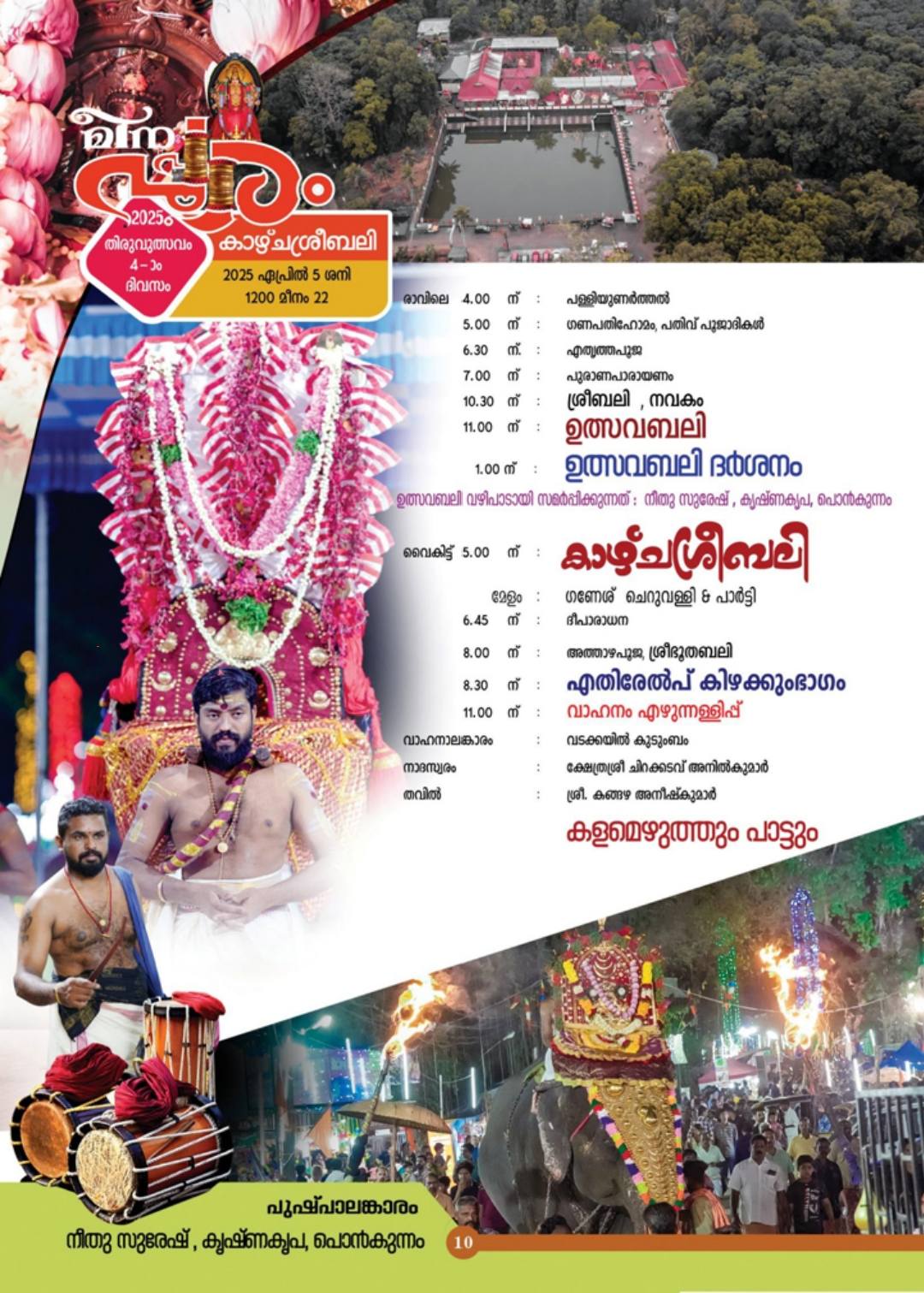 Traditional Kerala Temple Festival – Cheruvally Meena Pooram