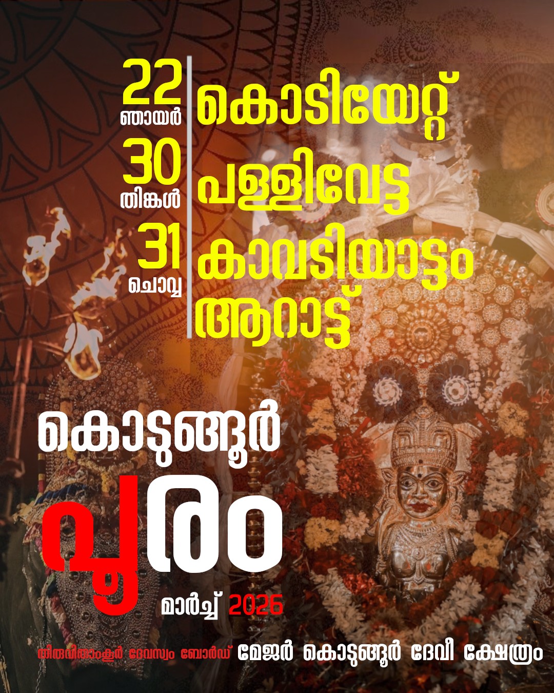 Kodungoor Pooram Kodungoor Devi Temple Kottayam Kerala