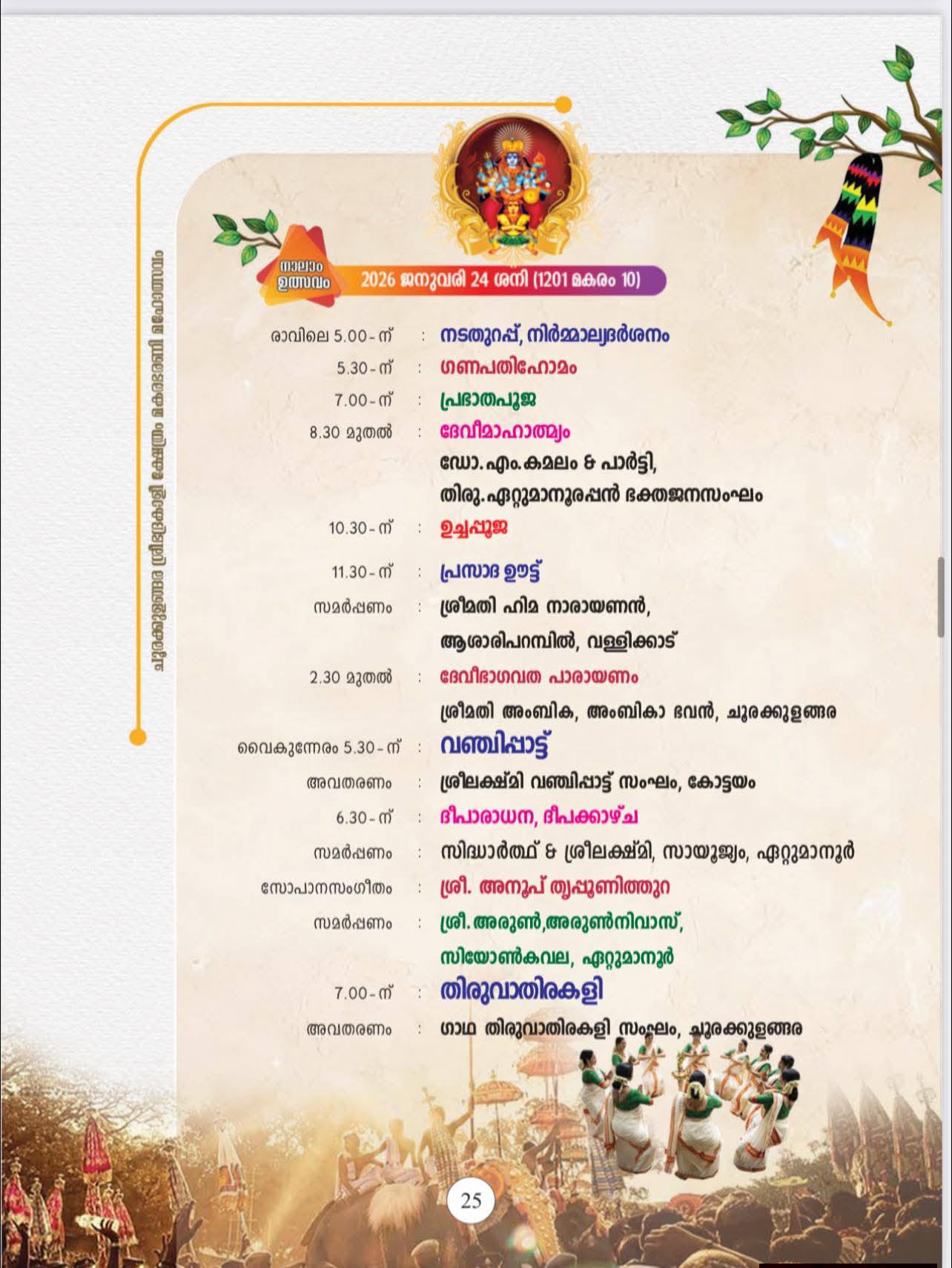 Traditional Shivaratri rituals at Churakkulangara Sree Bhadrakali Temple, Kerala