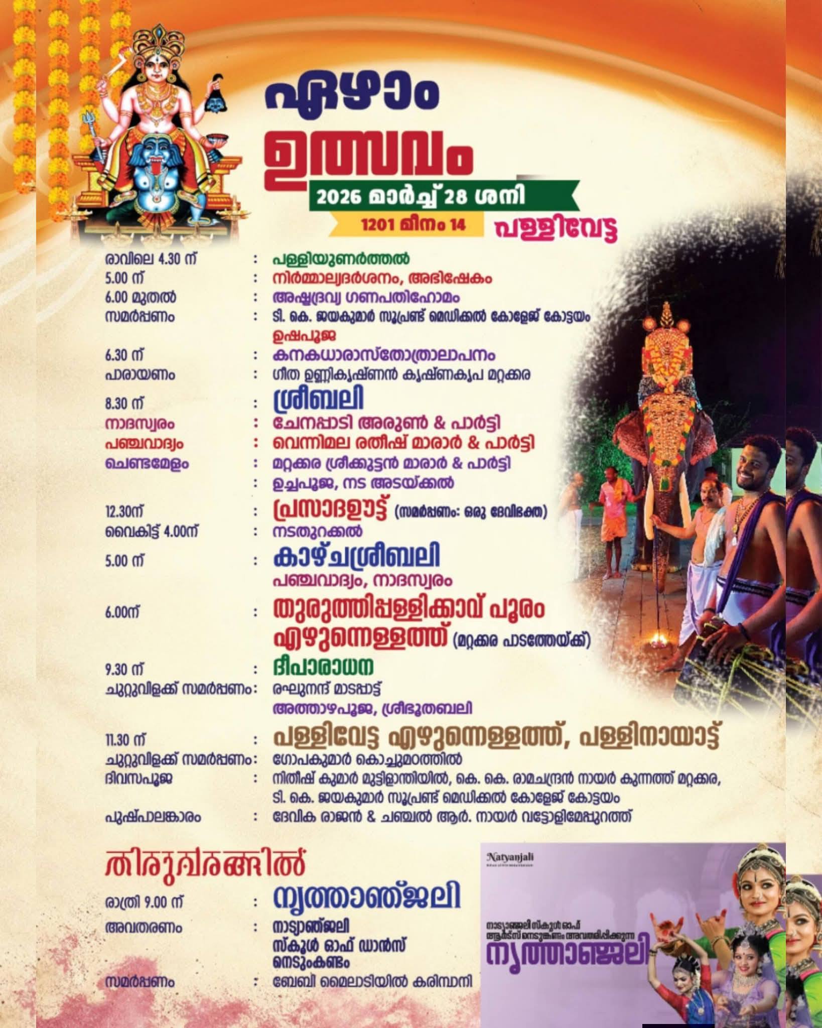 Ethirelppu ritual during the festival at Mattakkara