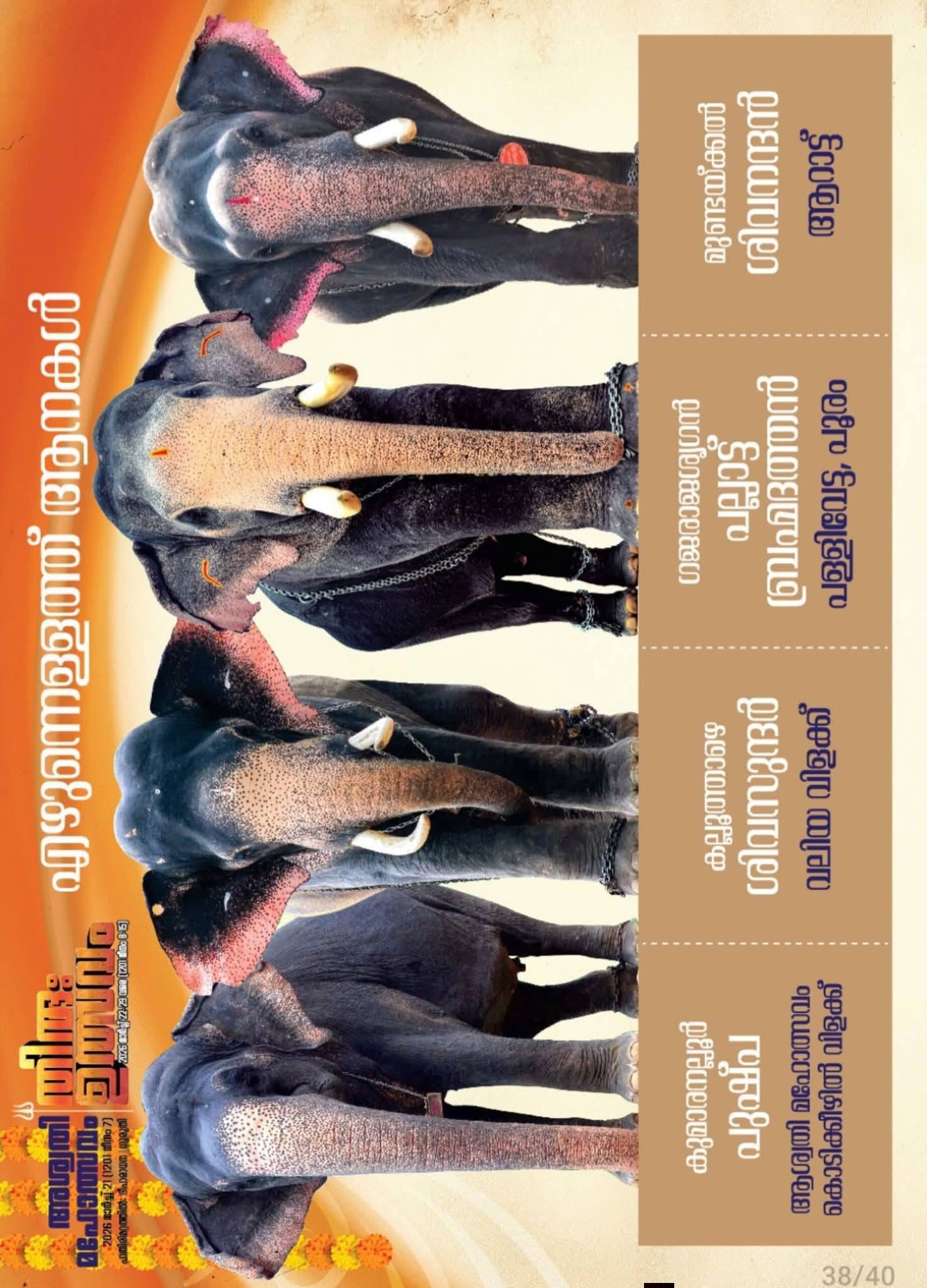 Aerial view of Mattakkara Thuruthippally Bhagavathi Temple during festival celebrations