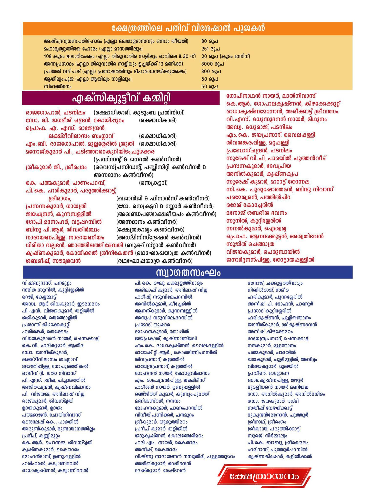 Grand Prasadam distribution and temple rituals at Devalokam Sreekailasanatha Temple Shivaratri Mahotsavam