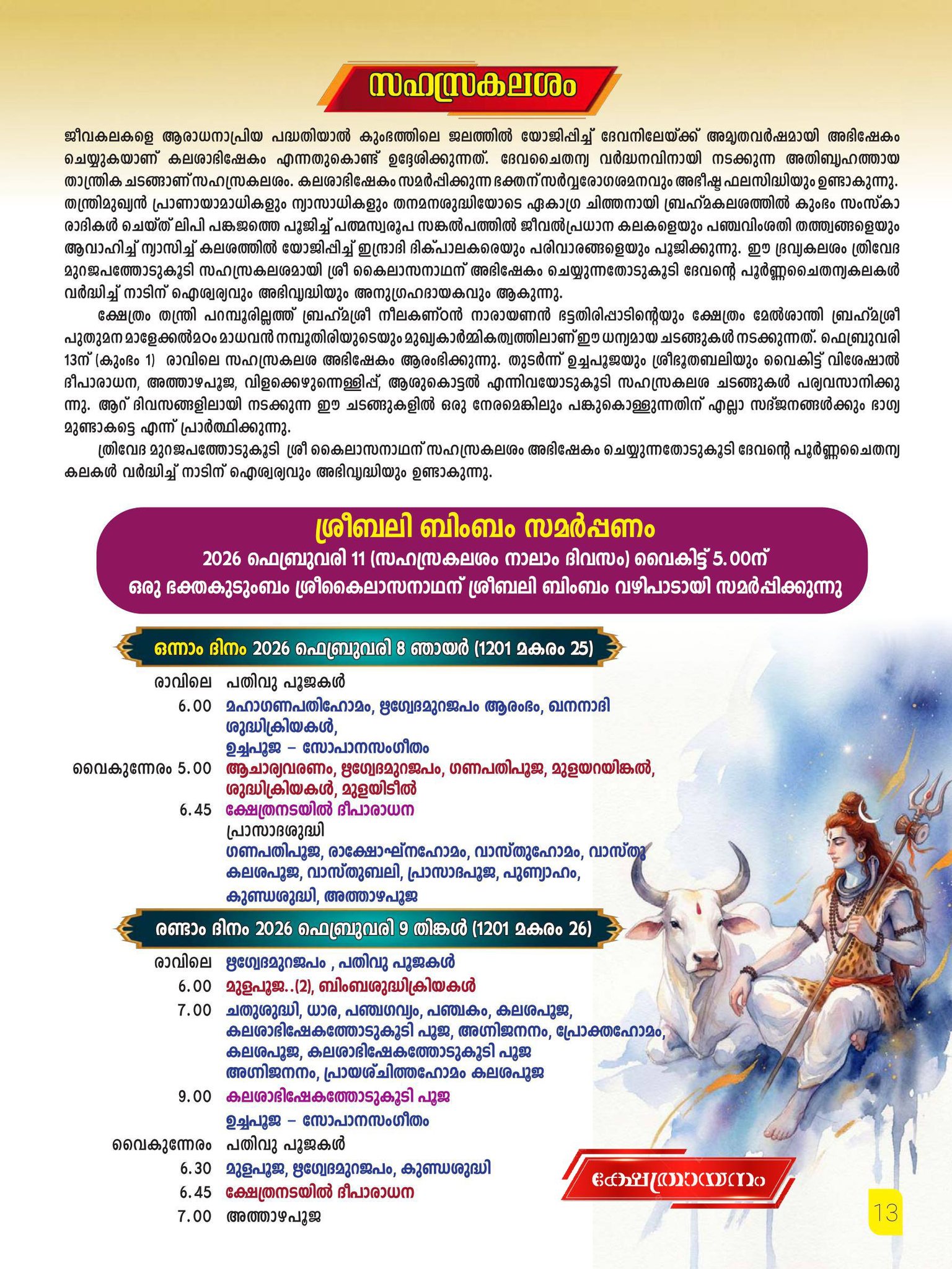 Cultural dance performances and Bharatanatyam at Kottayam Dharma Sastha Temple Shivaratri Mahotsavam