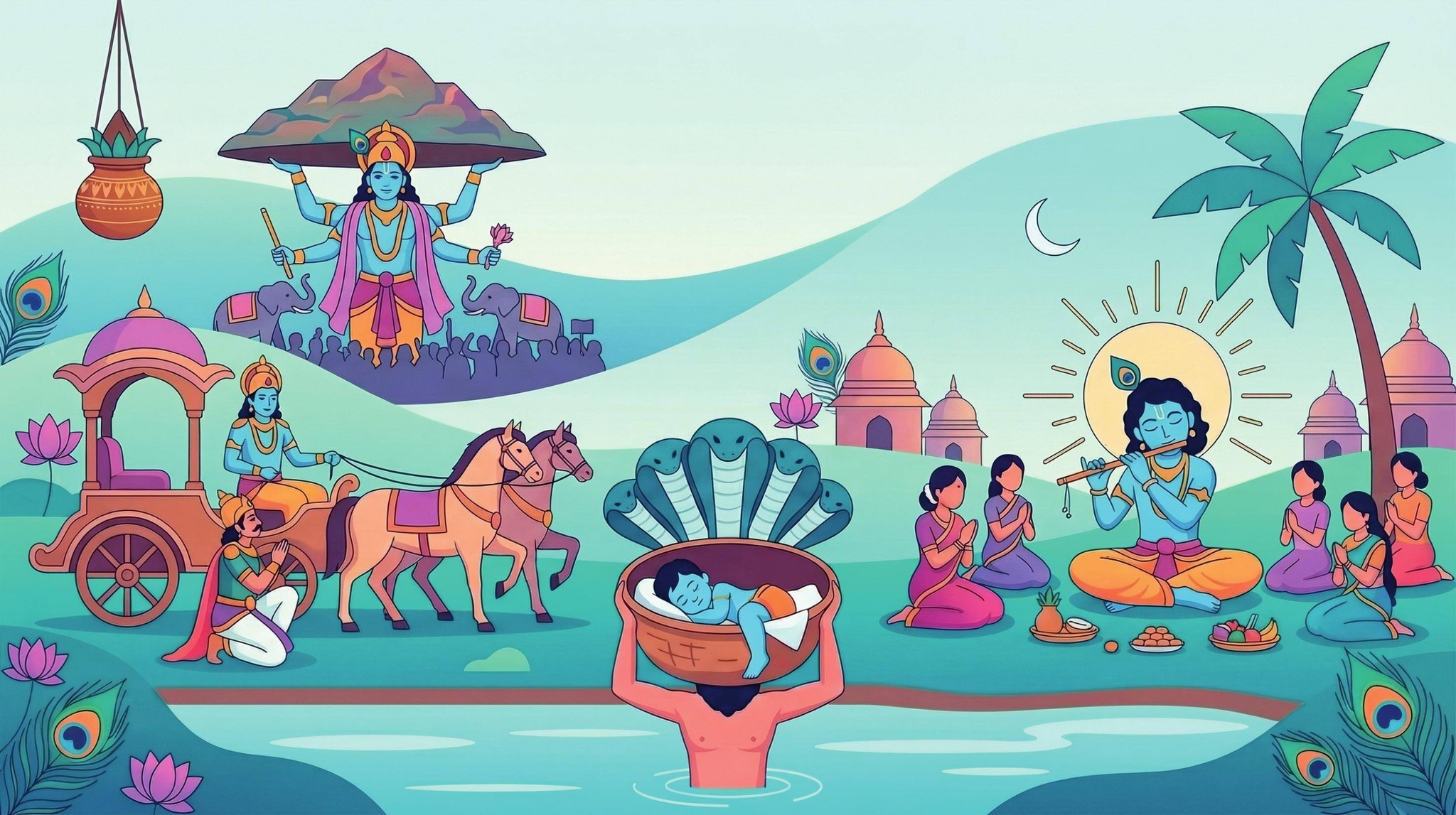 Hindu temple festival Kottayam Bhagavatha Saptaham