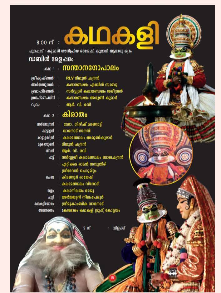 Devotees offering Sreebali during Thaliyil Utsavam at Thaliyil Shri Mahadeva Temple