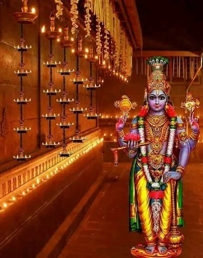 Devotees pulling the giant chariot at Vishnu temple festival