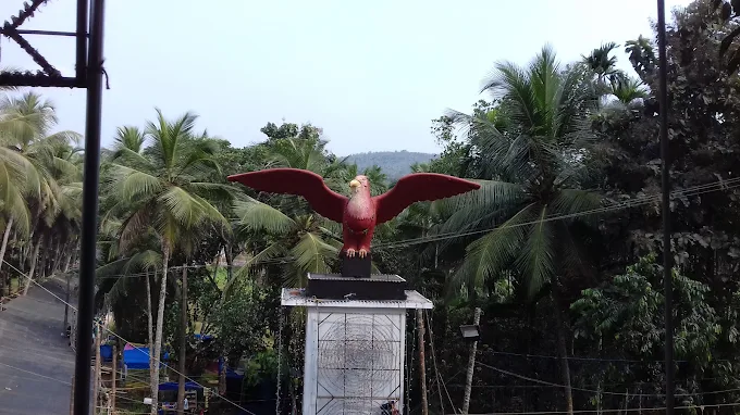 Largest Garuda Silpa at Sree Kunnath Thrikkovil Vishnu Temple, Kozhikode