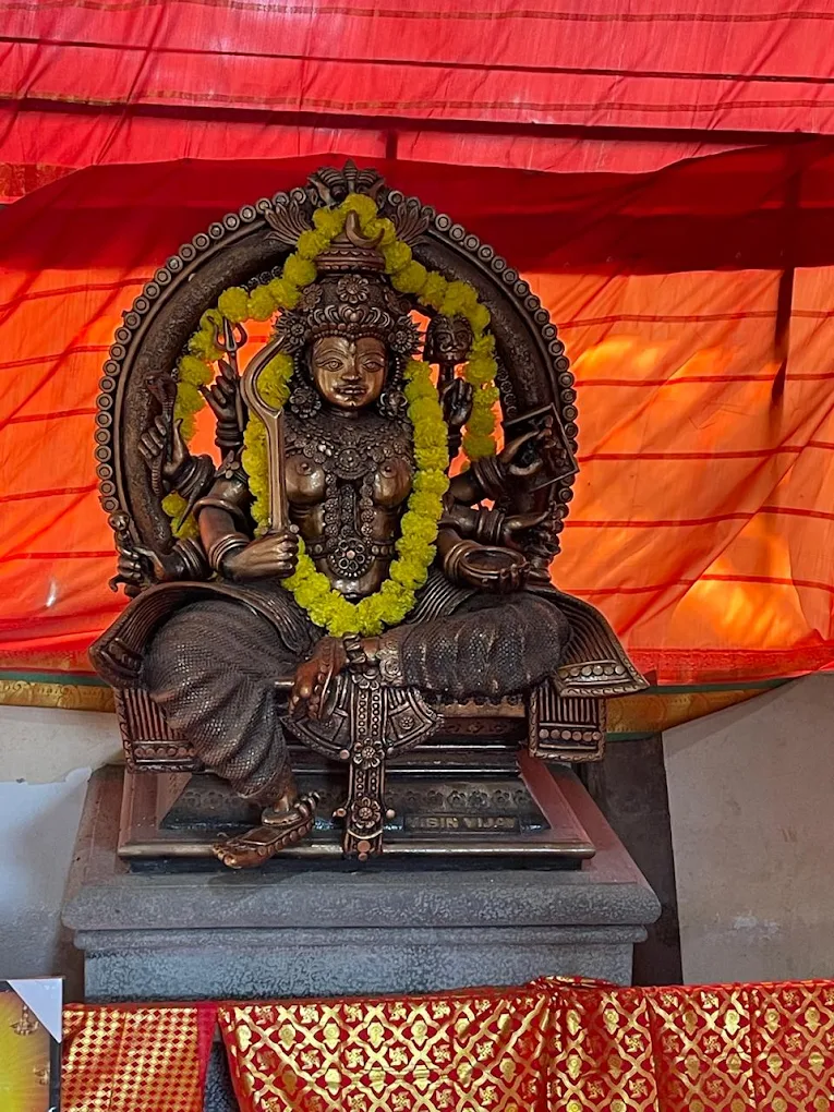 Temple courtyard of Sree Thirumandhamkunnu Bhagavathi Temple