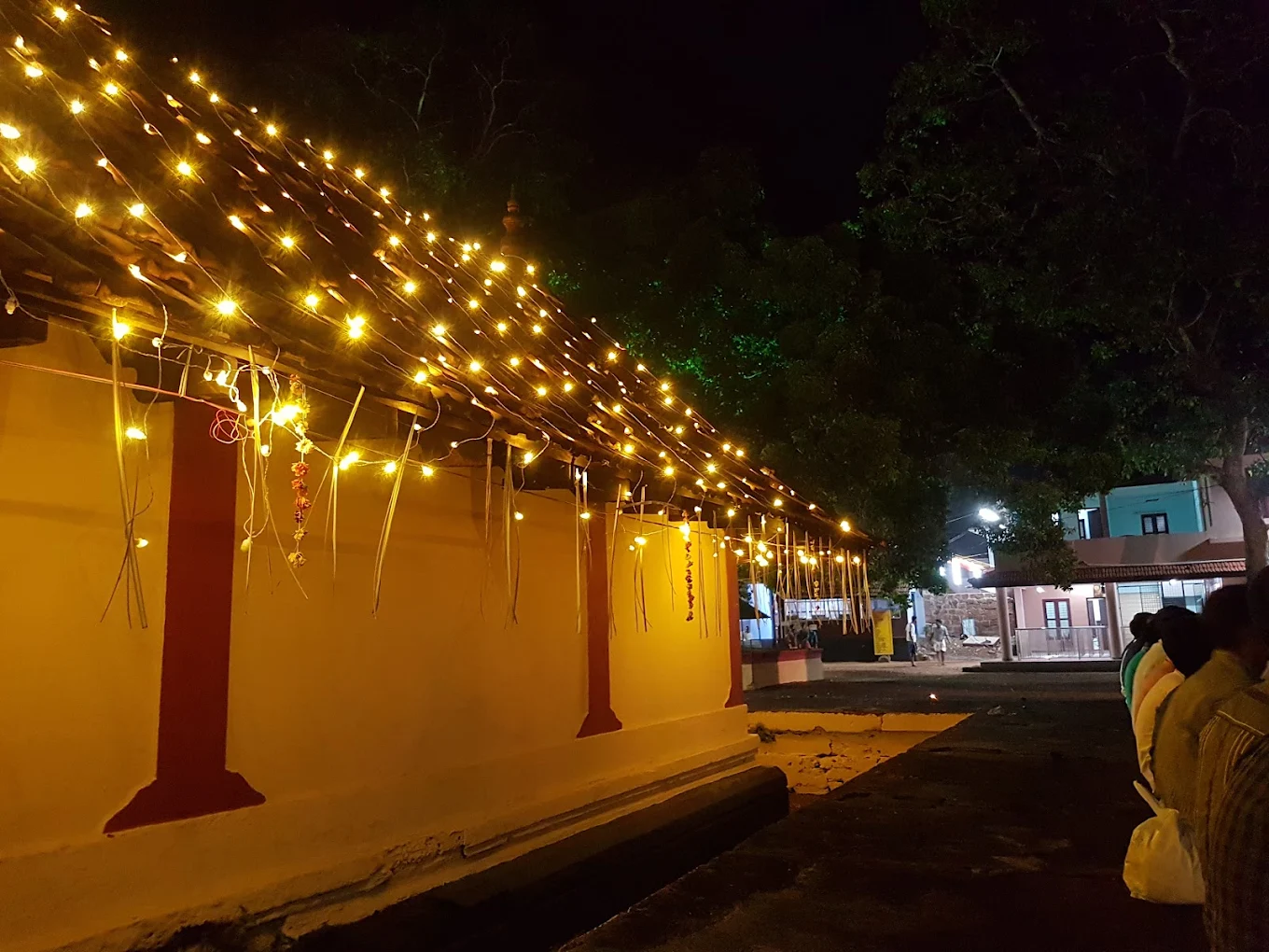 Temple courtyard of Thriprangode Shiva Temple