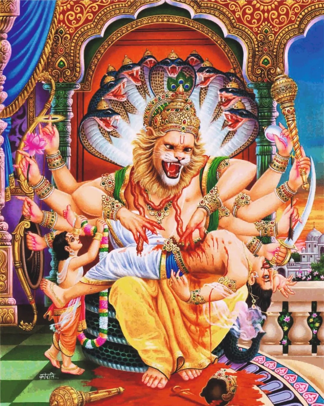 നരസിംഹ അഷ്ടോത്തര ശതനാമാവലി Narasimha Ashtottara Shatanamavali