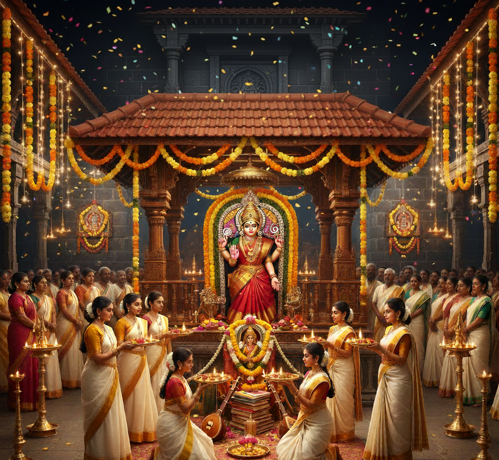 Navaratri Festival at Ettumanoor Sri Mahadev Temple Kerala