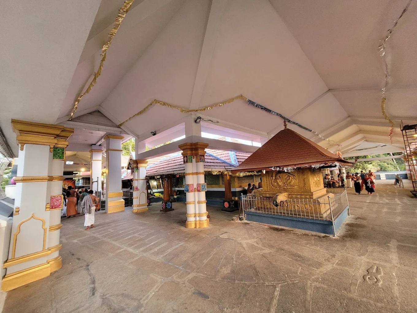 Devotees at Bhagavathi Temple