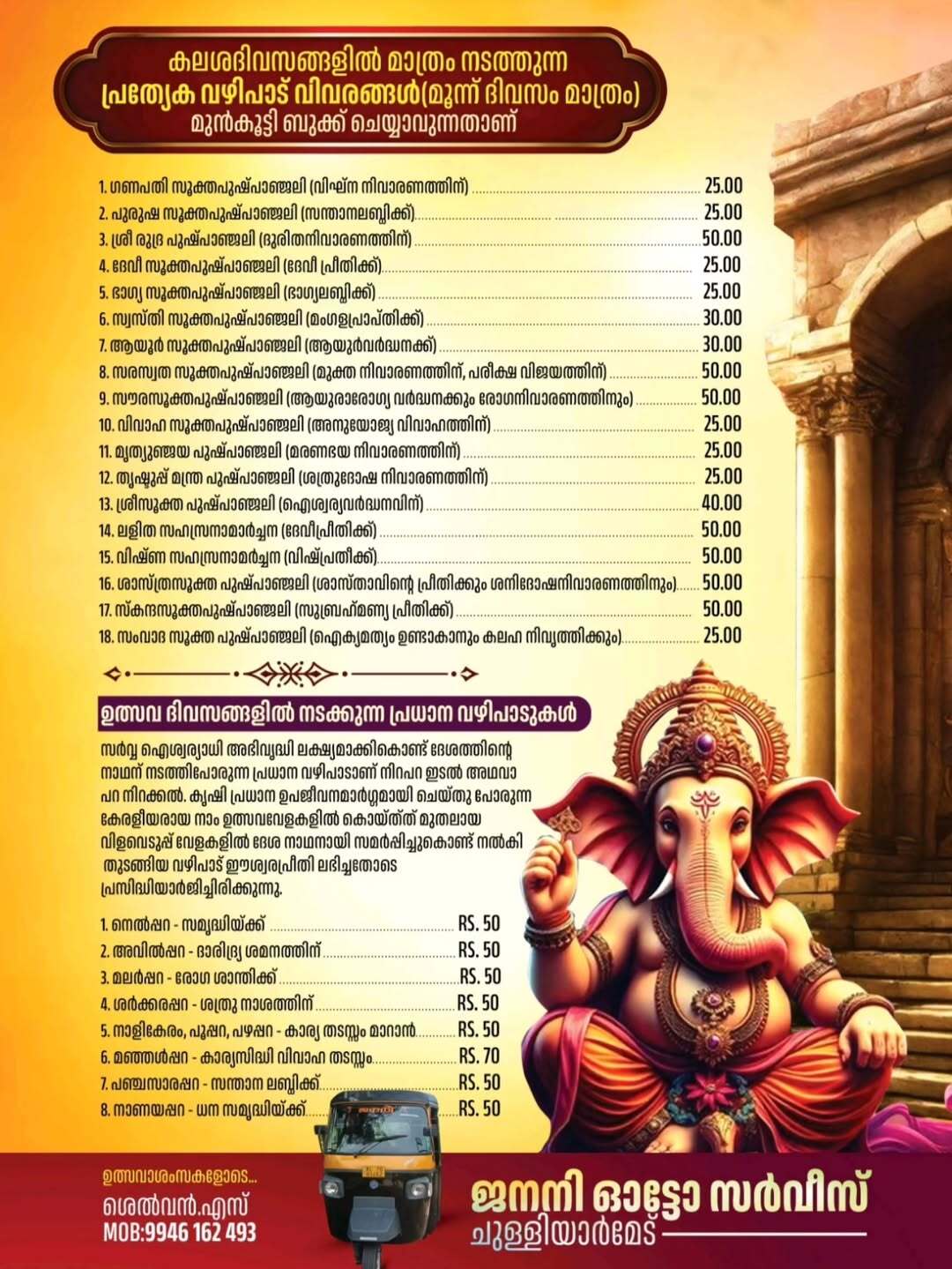 Kerala traditional percussion arts at Mahaganapati Temple