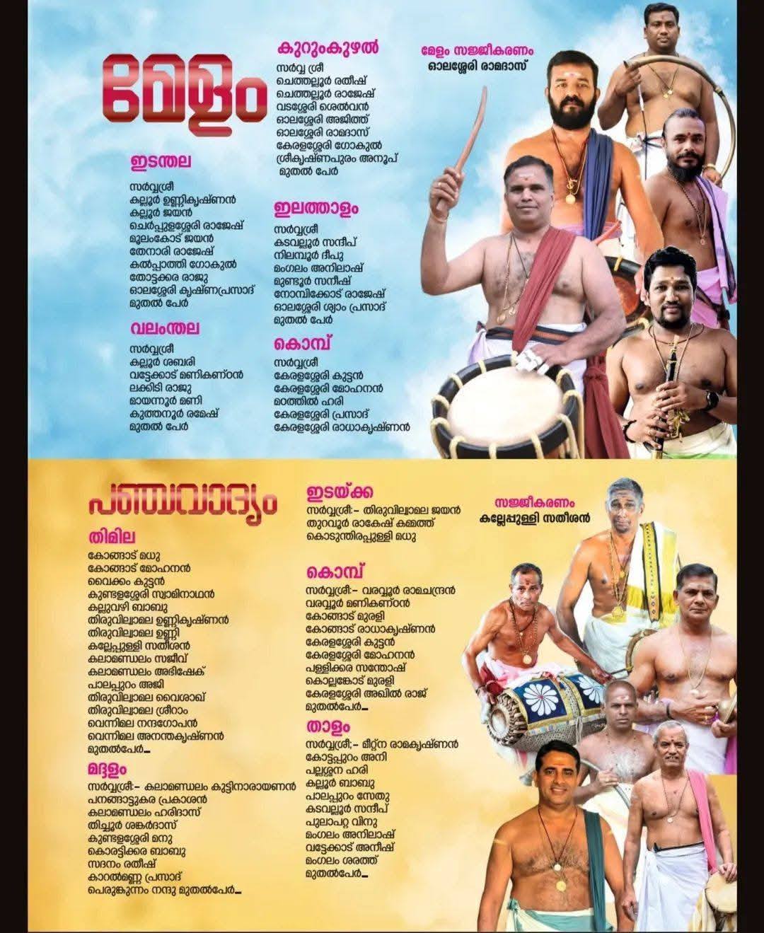 Devotees receiving prasadam during Manappullikkavu Vela festival