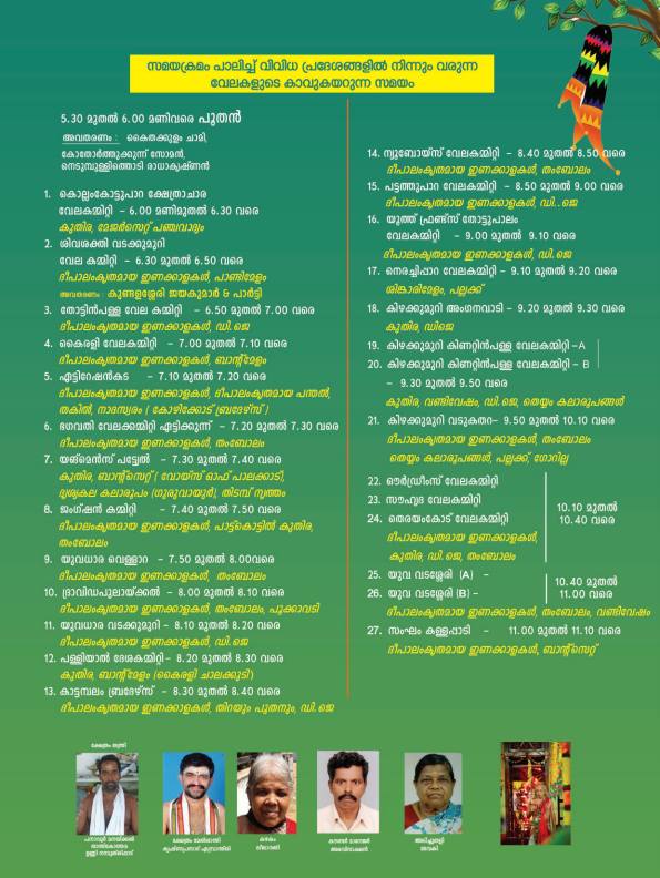 Cultural performances and community participation during temple festival