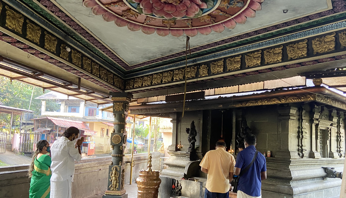 Lord Ganapathi idol at Elanthoor Temple festival